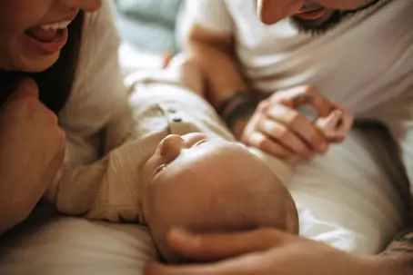 parents with newborn